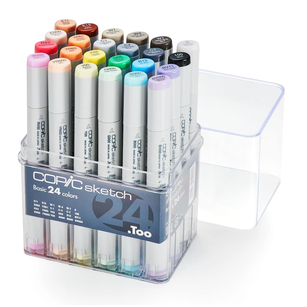 Copic Sketch Marker Set 24 Color Basic